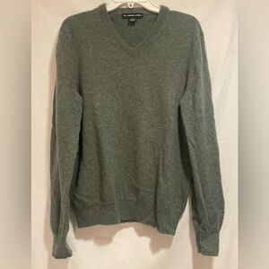 Classic V-Neck Sweater in Gray by Banana Republic